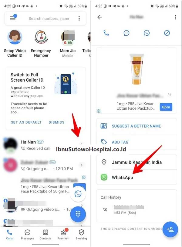 Cara Mengirim Pesan Whatsapp Tanpa Menyimpan dari Riwayat Panggilan