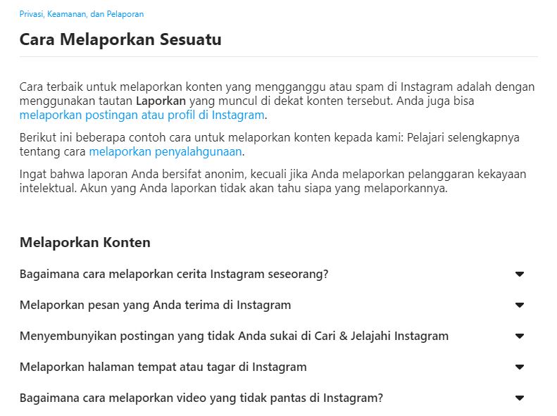 Report Akun Instagram Tanpa Login