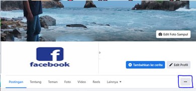 Cara Menambahkan Link Facebook di Bio Instagram pilih Edit Profil