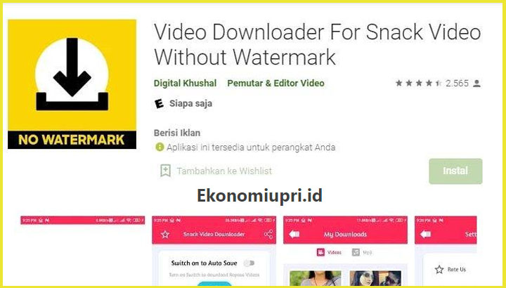 Aplikasi Downloader Video