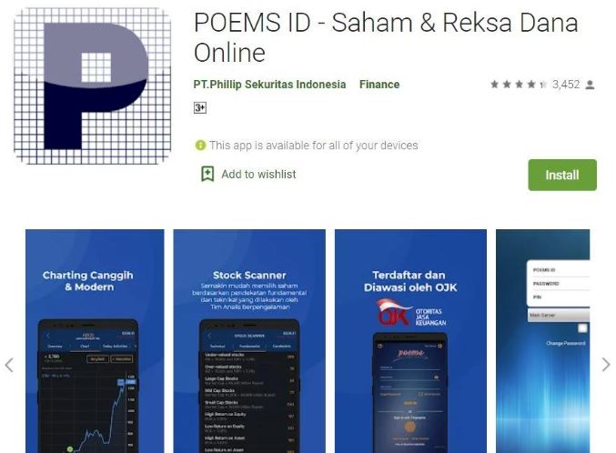 Aplikasi Poems ID Trading