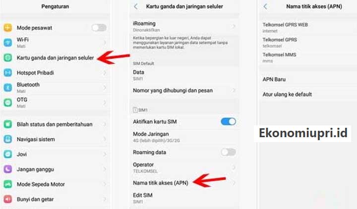 Cara Setting APN Indosat Ooredoo di Android